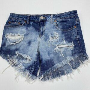 Aeropostale Sz 4 Bayla Distressed Bleached Cut Off